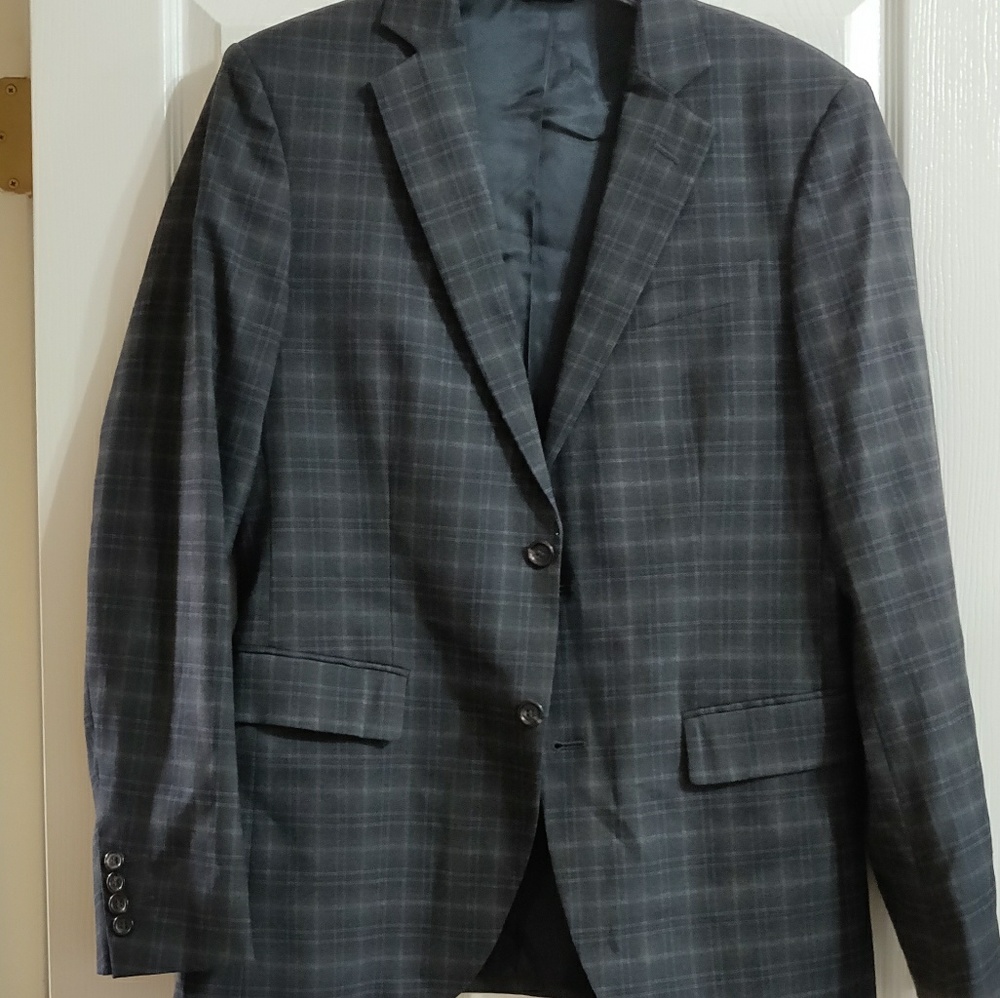 United Colors of Beneton charcoal pinstripe suit
